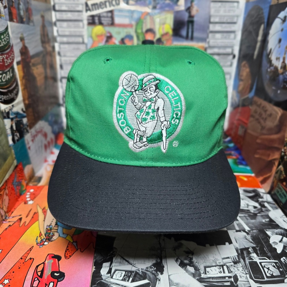 Boston Celtics 90s Two-Tone AJD Embroidered NBA Basketball Snapback Hat